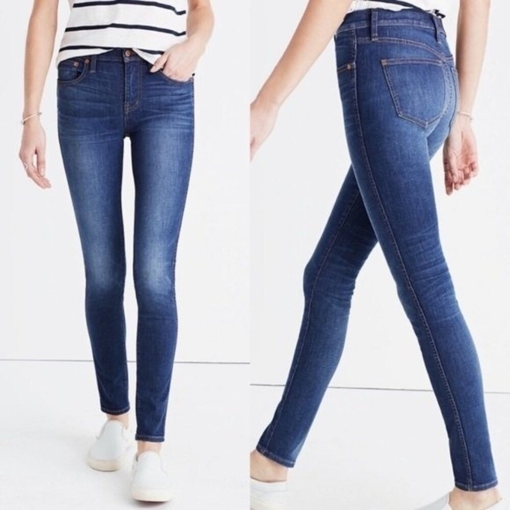 Madewell 9 High-Rise Skinny Jeans in Polly Wash 24